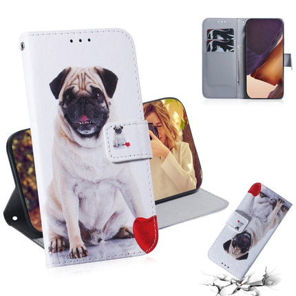 For Samsung Galaxy Note 20 Ultra Coloured Drawing Horizontal Flip Leather Case, with Holder & Card Slots & Wallet(Pug)-garmade.com