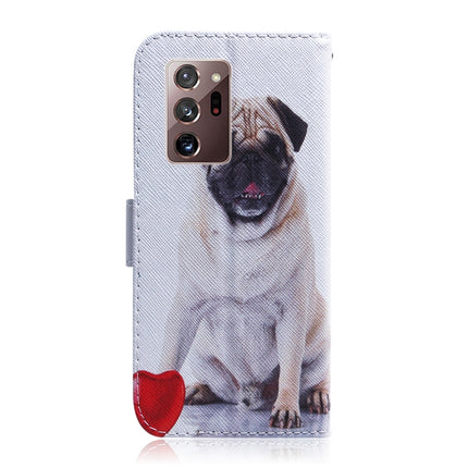 For Samsung Galaxy Note 20 Ultra Coloured Drawing Horizontal Flip Leather Case, with Holder & Card Slots & Wallet(Pug)-garmade.com