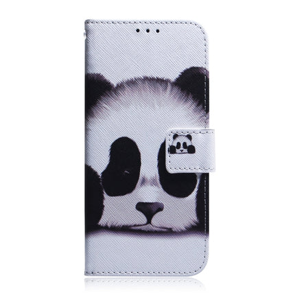 For Samsung Galaxy Note 20 Ultra Coloured Drawing Horizontal Flip Leather Case, with Holder & Card Slots & Wallet(Panda)-garmade.com