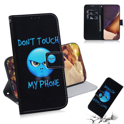 For Samsung Galaxy Note 20 Ultra Coloured Drawing Horizontal Flip Leather Case, with Holder & Card Slots & Wallet(Anger)-garmade.com