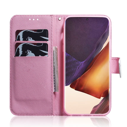 For Samsung Galaxy Note 20 Ultra Coloured Drawing Horizontal Flip Leather Case, with Holder & Card Slots & Wallet(Magnolia Flower)-garmade.com