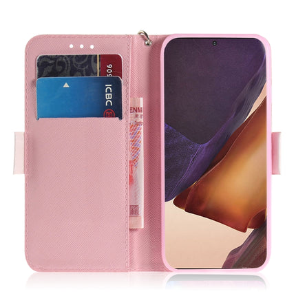 For Samsung Galaxy Note20 Ultra 3D Colored Drawing Horizontal Flip Leather Case with Holder & Card Slots & Wallet & Lanyard(Magnolia)-garmade.com