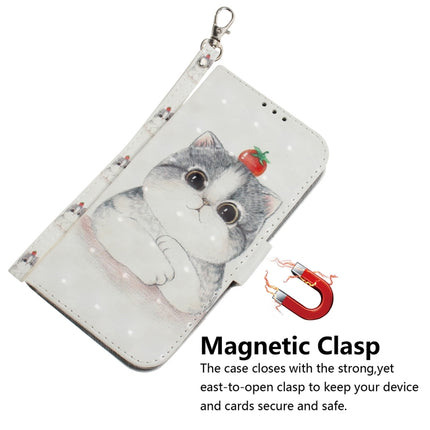 For Samsung Galaxy Note20 Ultra 3D Colored Drawing Horizontal Flip Leather Case with Holder & Card Slots & Wallet & Lanyard(Cute Cat)-garmade.com