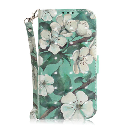 For Samsung Galaxy Note20 Ultra 3D Colored Drawing Horizontal Flip Leather Case with Holder & Card Slots & Wallet & Lanyard(Watercolor Flower)-garmade.com