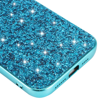 For iPhone 12 / 12 Pro Glitter Powder Shockproof TPU Protective Case(Black)-garmade.com