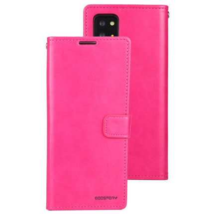 For Samsung Galaxy Note20 Ultra GOOSPERY BLUE MOON Crazy Horse Texture Horizontal Flip Leather Case With Bracket & Card Slot & Wallet(Rose Red)-garmade.com