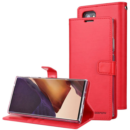 For Samsung Galaxy Note20 Ultra GOOSPERY BLUE MOON Crazy Horse Texture Horizontal Flip Leather Case With Bracket & Card Slot & Wallet(Red)-garmade.com