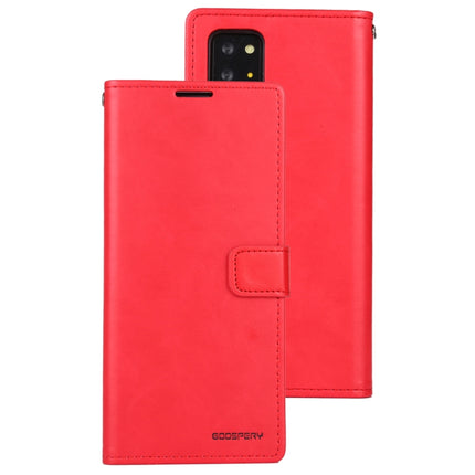 For Samsung Galaxy Note20 Ultra GOOSPERY BLUE MOON Crazy Horse Texture Horizontal Flip Leather Case With Bracket & Card Slot & Wallet(Red)-garmade.com