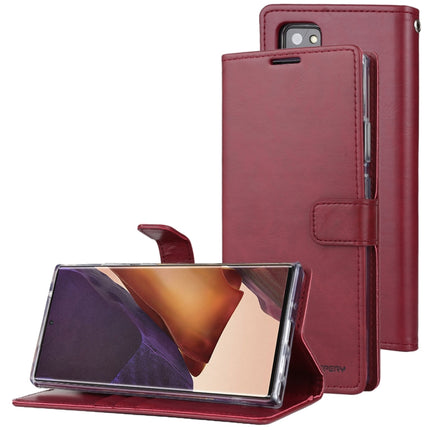 For Samsung Galaxy Note20 Ultra GOOSPERY BLUE MOON Crazy Horse Texture Horizontal Flip Leather Case With Bracket & Card Slot & Wallet(Wine Red)-garmade.com