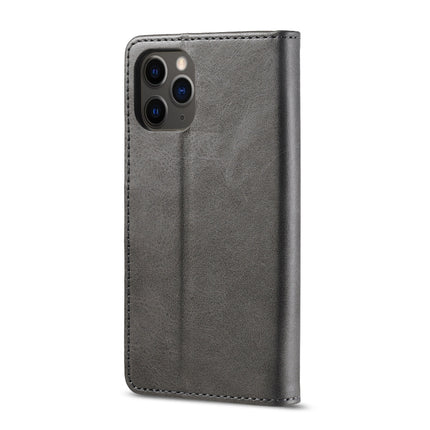For iPhone 12 mini LC.IMEEKE Calf Texture Horizontal Flip Leather Case with Holder & Card Slots & Wallet(Grey)-garmade.com