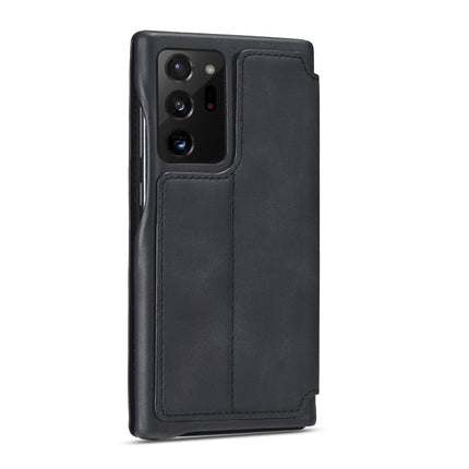 For Samsung Galaxy Note20 Ultra LC.IMEEKE Hon Ancient Series Horizontal Flip Leather Case with Holder & Card Slot(Black)-garmade.com