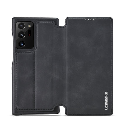 For Samsung Galaxy Note20 Ultra LC.IMEEKE Hon Ancient Series Horizontal Flip Leather Case with Holder & Card Slot(Black)-garmade.com