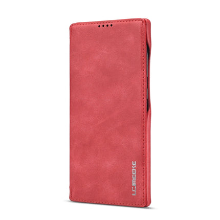 For Samsung Galaxy Note20 Ultra LC.IMEEKE Hon Ancient Series Horizontal Flip Leather Case with Holder & Card Slot(Red)-garmade.com