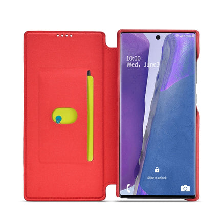 For Samsung Galaxy Note20 Ultra LC.IMEEKE Hon Ancient Series Horizontal Flip Leather Case with Holder & Card Slot(Red)-garmade.com