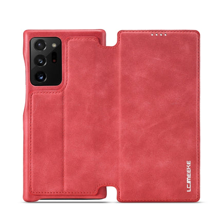 For Samsung Galaxy Note20 Ultra LC.IMEEKE Hon Ancient Series Horizontal Flip Leather Case with Holder & Card Slot(Red)-garmade.com