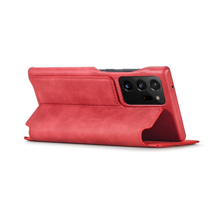 For Samsung Galaxy Note20 Ultra LC.IMEEKE Hon Ancient Series Horizontal Flip Leather Case with Holder & Card Slot(Red)-garmade.com