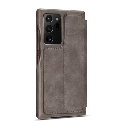 For Samsung Galaxy Note20 Ultra LC.IMEEKE Hon Ancient Series Horizontal Flip Leather Case with Holder & Card Slot(Coffee)-garmade.com