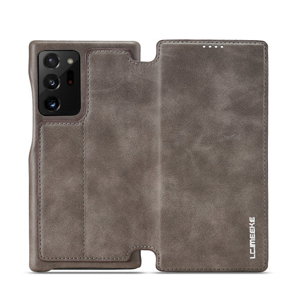 For Samsung Galaxy Note20 Ultra LC.IMEEKE Hon Ancient Series Horizontal Flip Leather Case with Holder & Card Slot(Coffee)-garmade.com