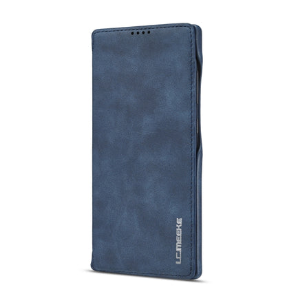 For Samsung Galaxy Note20 Ultra LC.IMEEKE Hon Ancient Series Horizontal Flip Leather Case with Holder & Card Slot(Blue)-garmade.com