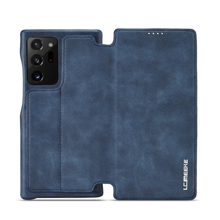 For Samsung Galaxy Note20 Ultra LC.IMEEKE Hon Ancient Series Horizontal Flip Leather Case with Holder & Card Slot(Blue)-garmade.com