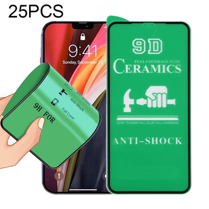 For iPhone 12 Pro Max 25 PCS 9D Full Screen Full Glue Ceramic Film-garmade.com