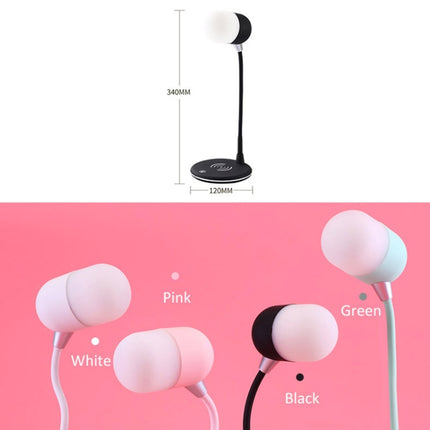 L4 Multifunctional Wireless Charging LED Desk Lamp with Bluetooth 5.0 Speaker(Pink)-garmade.com