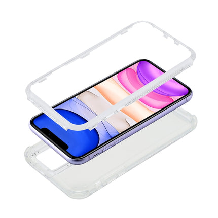 For iPhone 12 mini 3 In 1 Dreamland PC + TPU Solid Color Transparent Border Protective Case(Silver)-garmade.com