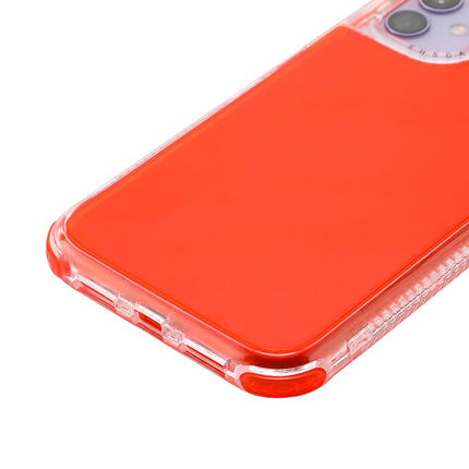 For iPhone 12 mini 3 In 1 Dreamland PC + TPU Solid Color Transparent Border Protective Case(Orange)-garmade.com
