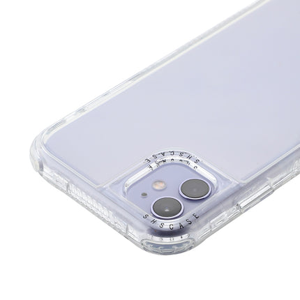 For iPhone 12 / 12 Pro 3 In 1 Dreamland PC + TPU Solid Color Transparent Border Protective Case(Silver)-garmade.com