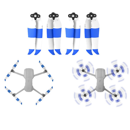 2 Pairs Sunnylife 7238F-2C For DJI Mavic Air 2 Double-sided Two-color Low Noise Quick-release Propellers(Blue White)-garmade.com