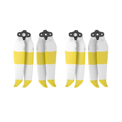 2 Pairs Sunnylife 7238F-2C For DJI Mavic Air 2 Double-sided Two-color Low Noise Quick-release Propellers(Yellow White)-garmade.com