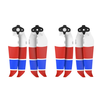 2 Pairs Sunnylife 7238F-3C For DJI Mavic Air 2 Double-sided Three-color Low Noise Quick-release Propellers(Red Blue White)-garmade.com