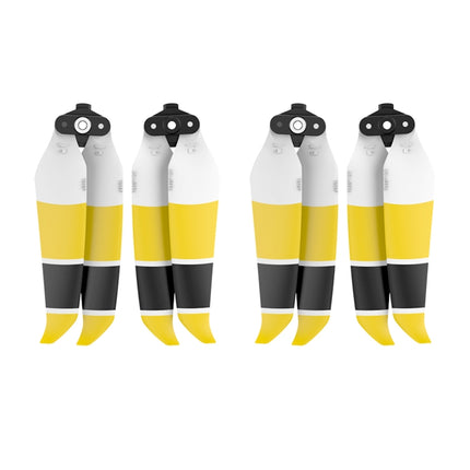 2 Pairs Sunnylife 7238F-3C For DJI Mavic Air 2 Double-sided Three-color Low Noise Quick-release Propellers(Black Yellow White)-garmade.com