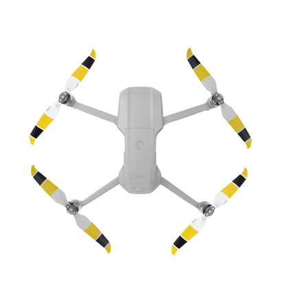 2 Pairs Sunnylife 7238F-3C For DJI Mavic Air 2 Double-sided Three-color Low Noise Quick-release Propellers(Black Yellow White)-garmade.com