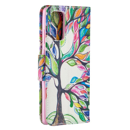 For Samsung Galaxy Note 20 Colored Drawing Pattern Horizontal Flip Leather Case with Holder & Card Slots & Wallet(Tree of Life)-garmade.com