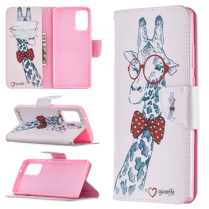 For Samsung Galaxy Note 20 Colored Drawing Pattern Horizontal Flip Leather Case with Holder & Card Slots & Wallet(Deer)-garmade.com