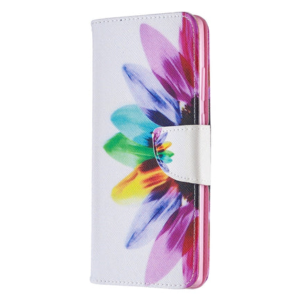 For Samsung Galaxy Note 20 Colored Drawing Pattern Horizontal Flip Leather Case with Holder & Card Slots & Wallet(Sun Flower)-garmade.com