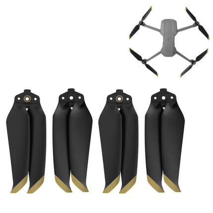 2 Pairs Sunnylife 7238F-2 For DJI Mavic Air 2 / Air 2S Low Noise Quick-release Propellers(Gold)-garmade.com