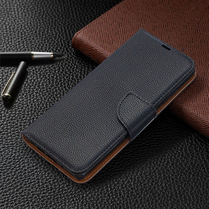 For Samsung Galaxy Note20 Litchi Texture Pure Color Horizontal Flip Leather Case with Holder & Card Slots & Wallet & Lanyard(Black)-garmade.com