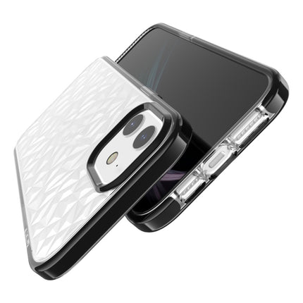 For iPhone 12 / 12 Pro Shockproof Diamond Texture TPU Protective Case(Black)-garmade.com