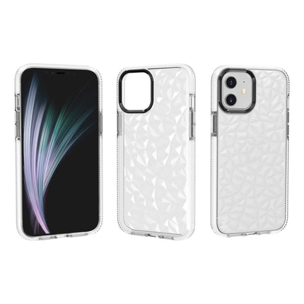 For iPhone 12 / 12 Pro Shockproof Diamond Texture TPU Protective Case(White)-garmade.com
