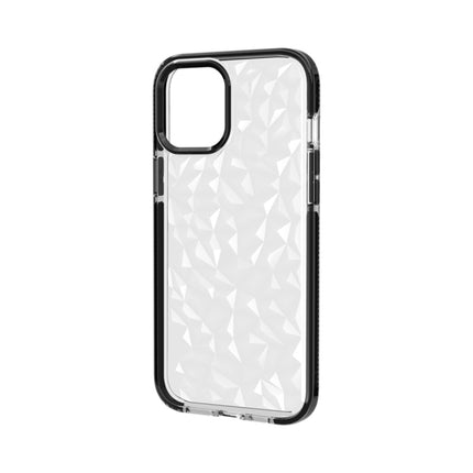For iPhone 12 Pro Max Shockproof Diamond Texture TPU Protective Case(Black)-garmade.com