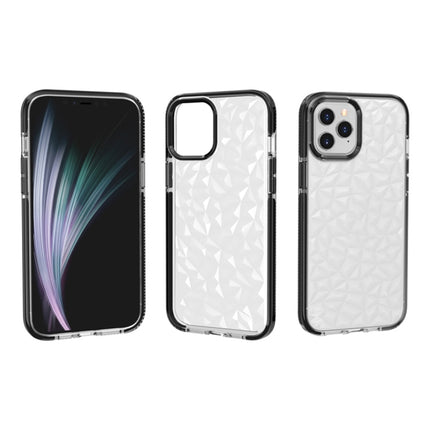 For iPhone 12 Pro Max Shockproof Diamond Texture TPU Protective Case(Black)-garmade.com