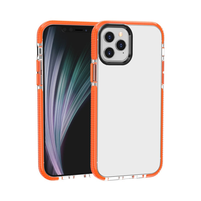 For iPhone 12 Pro Max Shockproof High Transparency TPU Protective Case(Orange)-garmade.com
