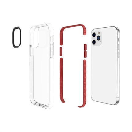 For iPhone 12 Pro Max Shockproof High Transparency TPU Protective Case(Red)-garmade.com