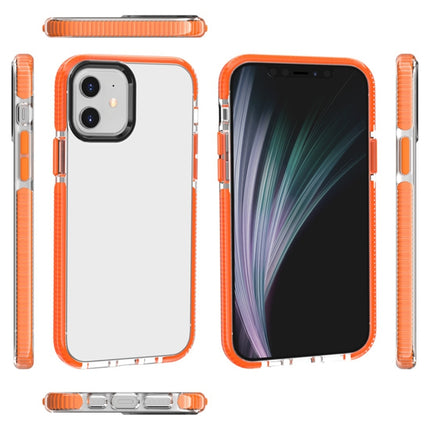 For iPhone 12 / 12 Pro Shockproof High Transparency TPU Protective Case(Orange)-garmade.com