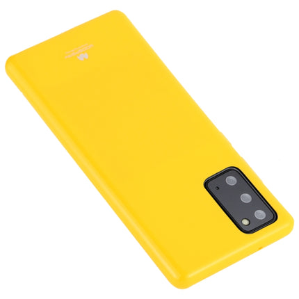 For Samsung Galaxy Note20 GOOSPERY JELLY Full Coverage Soft Case(Yellow)-garmade.com