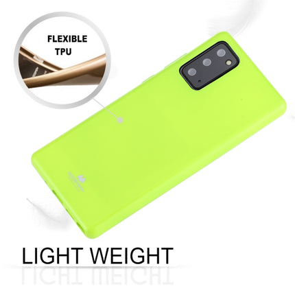 For Samsung Galaxy Note20 GOOSPERY JELLY Full Coverage Soft Case(Yellow)-garmade.com