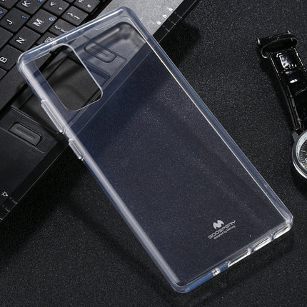 For Samsung Galaxy Note20 GOOSPERY JELLY Full Coverage Soft Case(Transparent)-garmade.com
