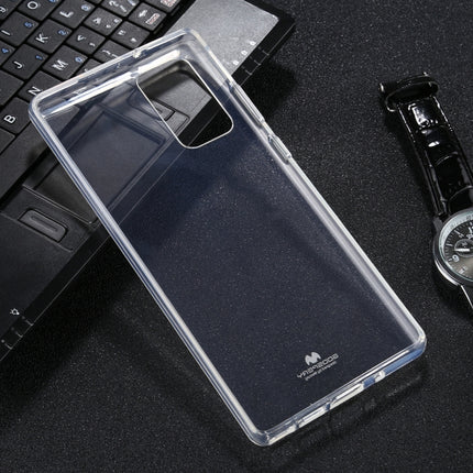 For Samsung Galaxy Note20 GOOSPERY JELLY Full Coverage Soft Case(Transparent)-garmade.com
